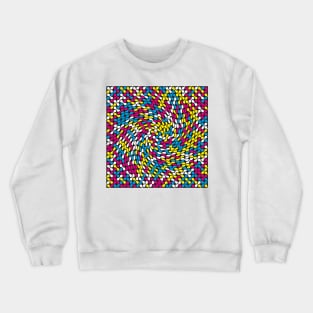 Twisted Metaballs Pattern (CMYK Colour) Crewneck Sweatshirt